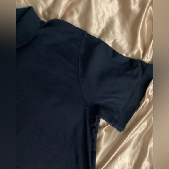 L.L Bean Men’s Short Sleeve Polo Tee Navy Blue 100% Pima Cotton Size XL Tall - Picture 4 of 6